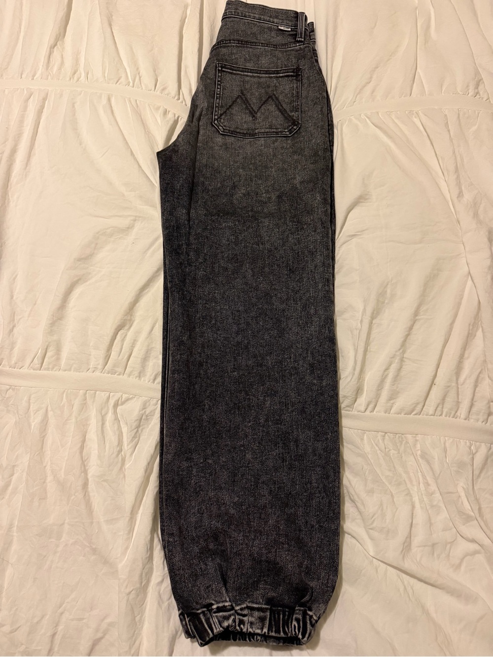 MOTHER High-Rise Black Washed Jeans